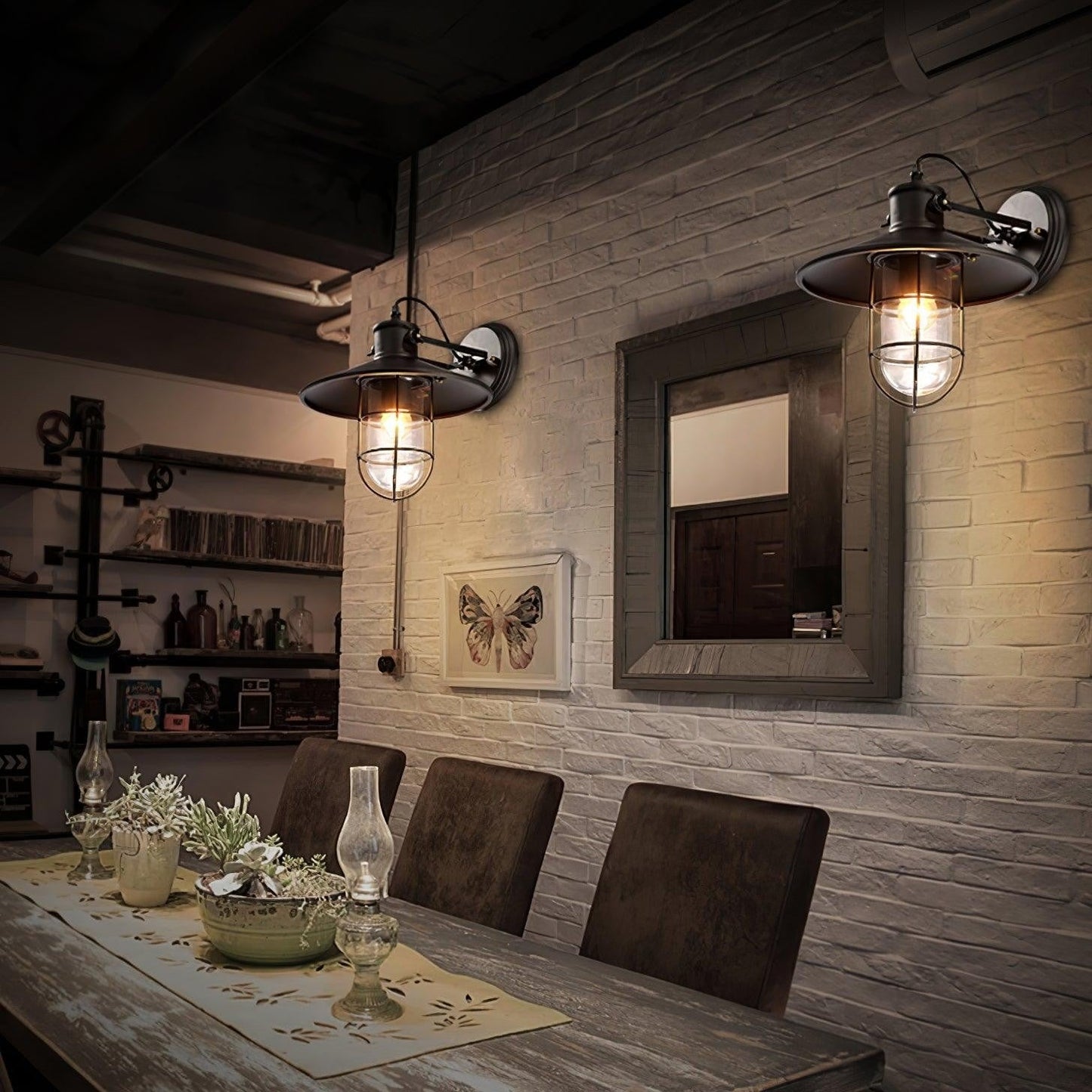 Harbour Industrial Glass Wall Light