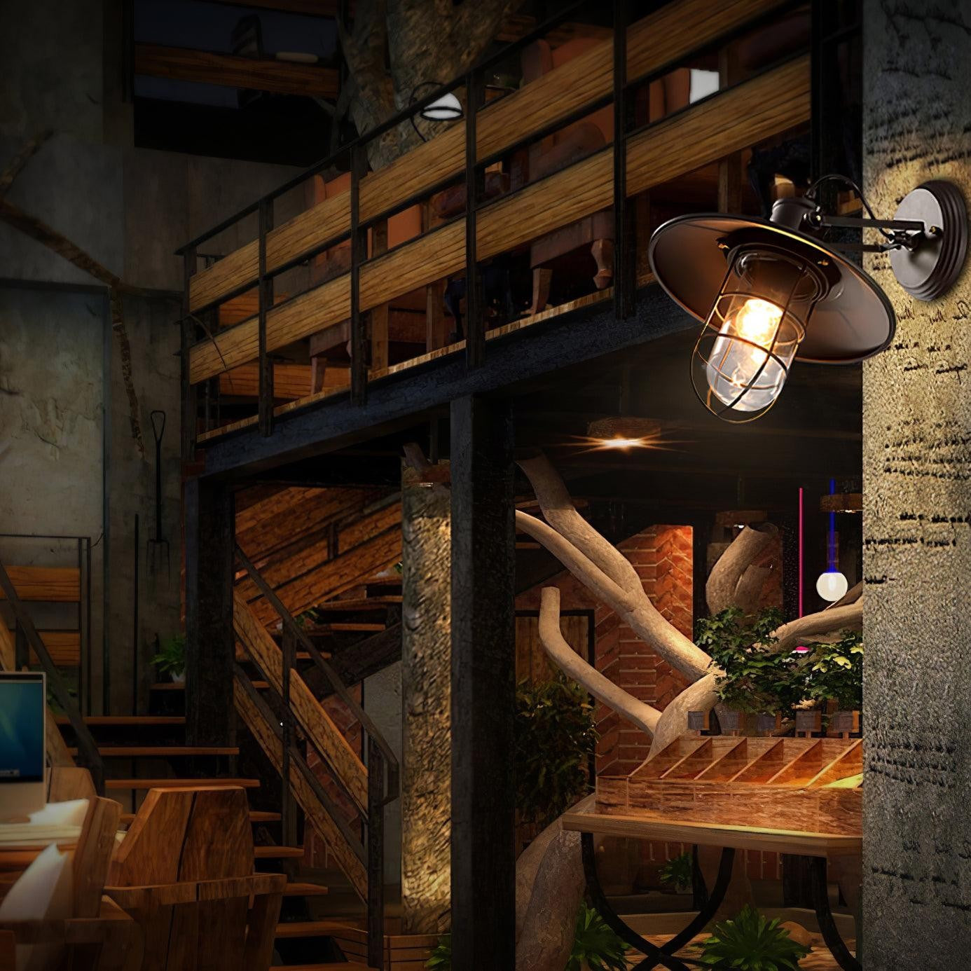 Harbour Industrial Glass Wall Light