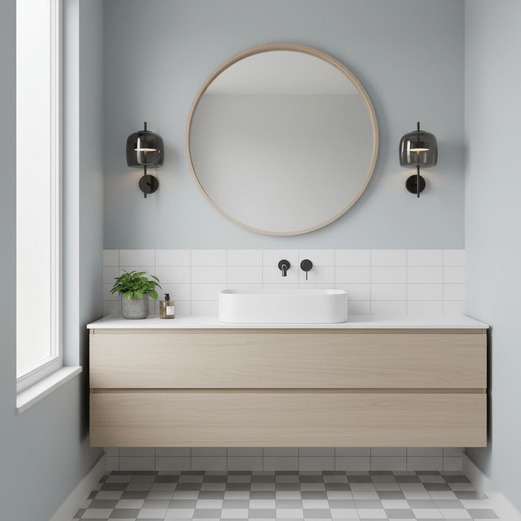 Hourglass Glass Wall Sconce