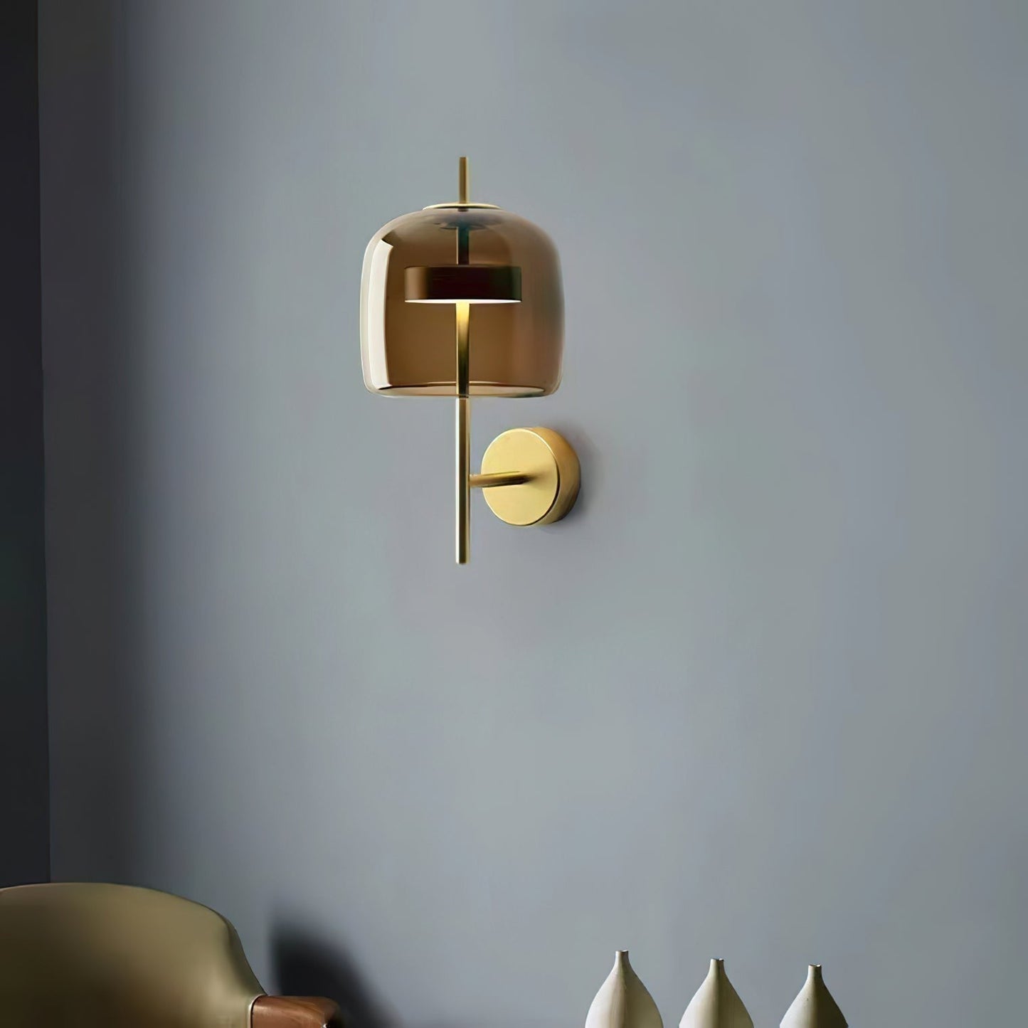 Hourglass Glass Wall Sconce