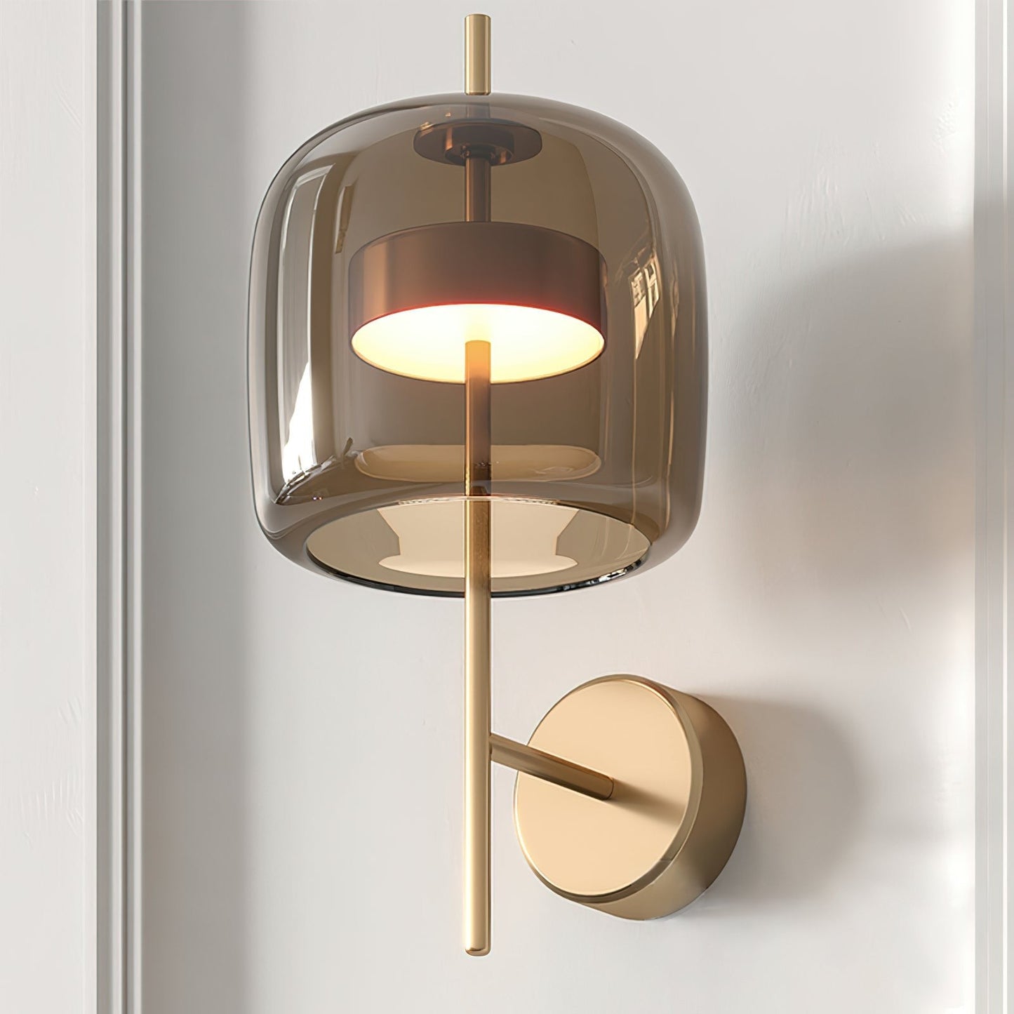 Hourglass Glass Wall Sconce