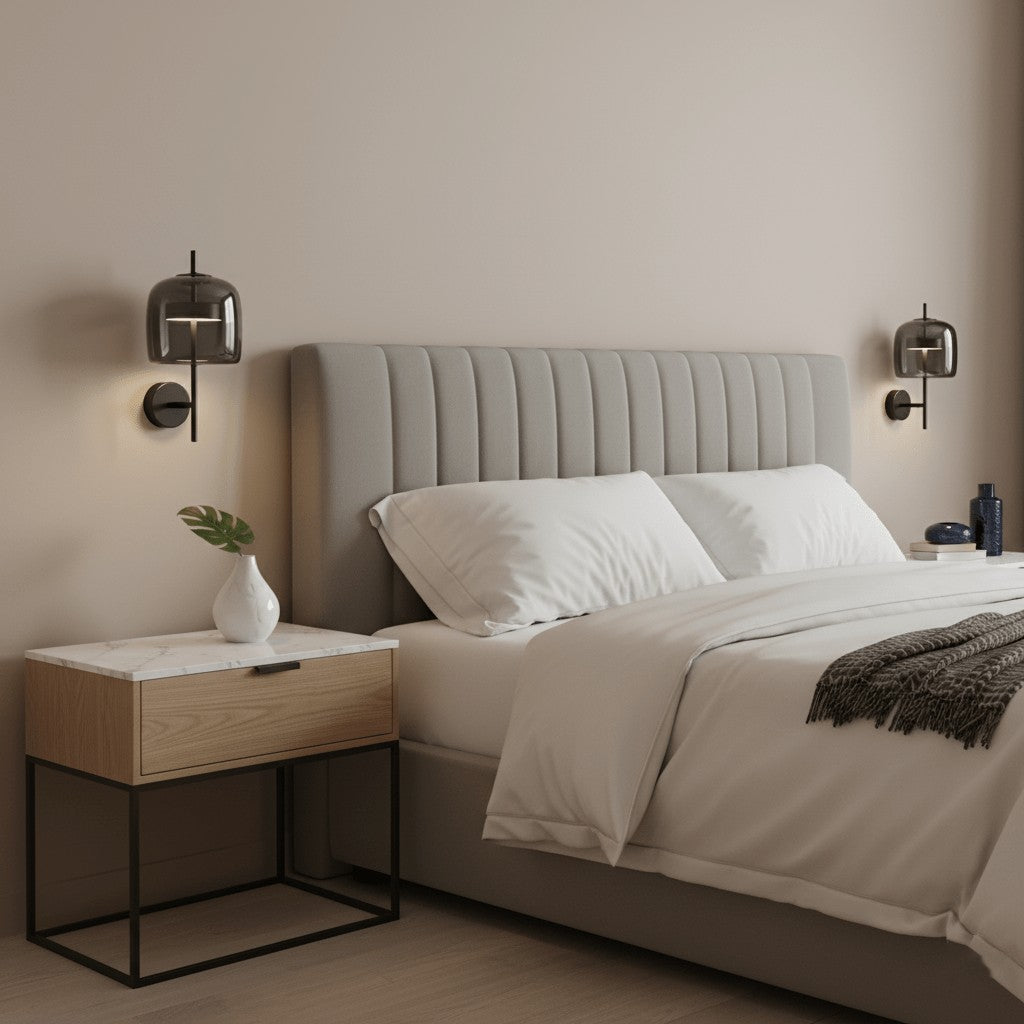 Hourglass Glass Wall Sconce