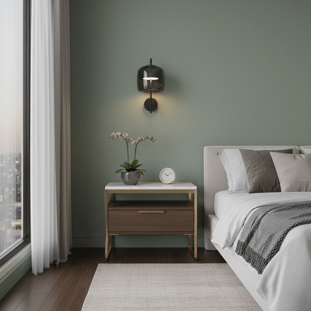 Hourglass Glass Wall Sconce