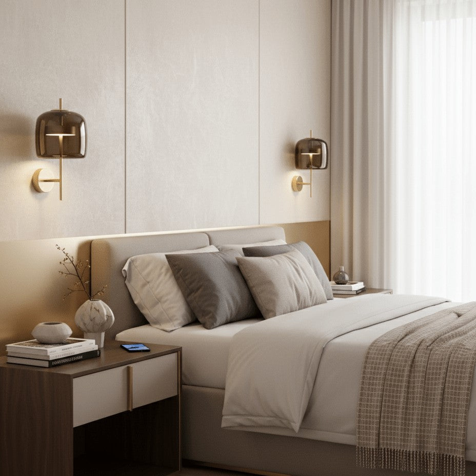 Hourglass Glass Wall Sconce