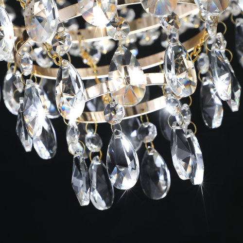 Imperial Gold Crystal Cascade Chandelier