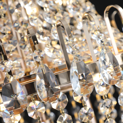 Imperial Gold Crystal Cascade Chandelier