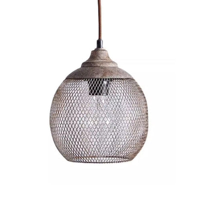 Industrial Iron Cage Pendant Chandelier