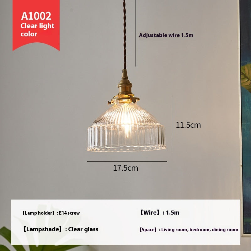KyotoBrass Vintage Glass Pendant Chandelier
