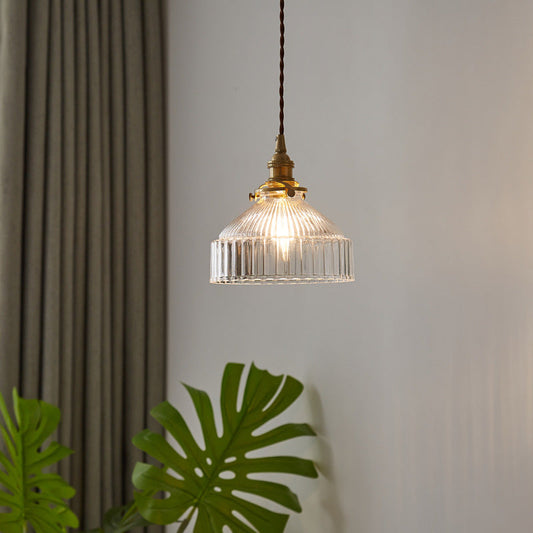 KyotoBrass Vintage Glass Pendant Chandelier