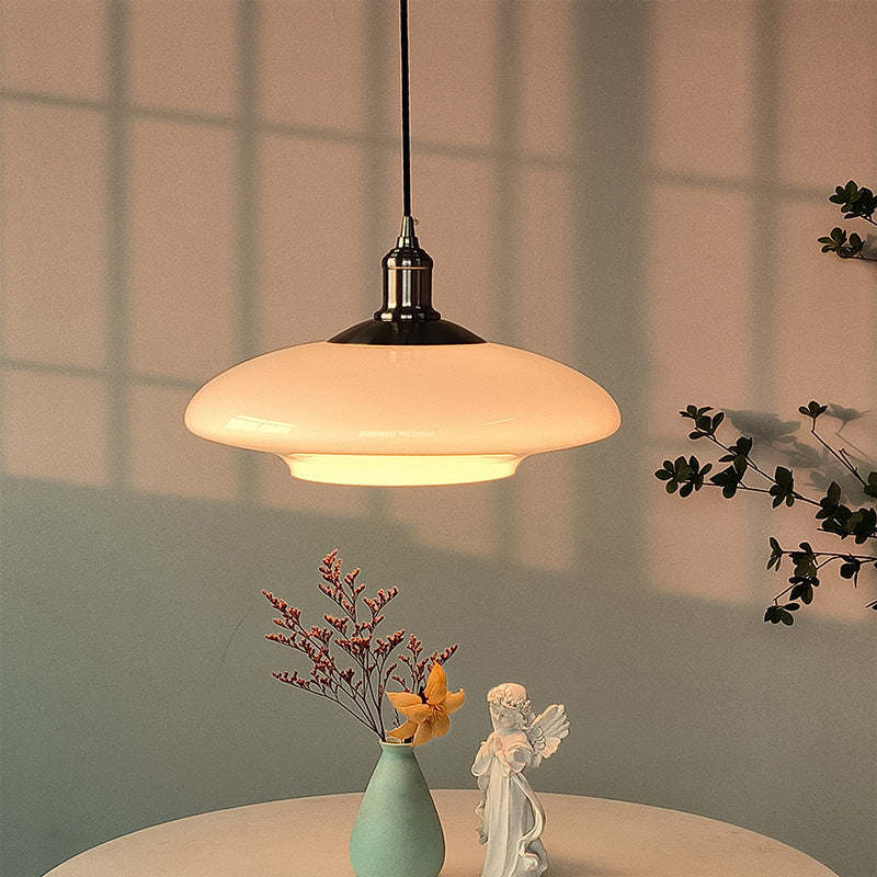 MilkyGlow Glass Pendant Ceiling Light