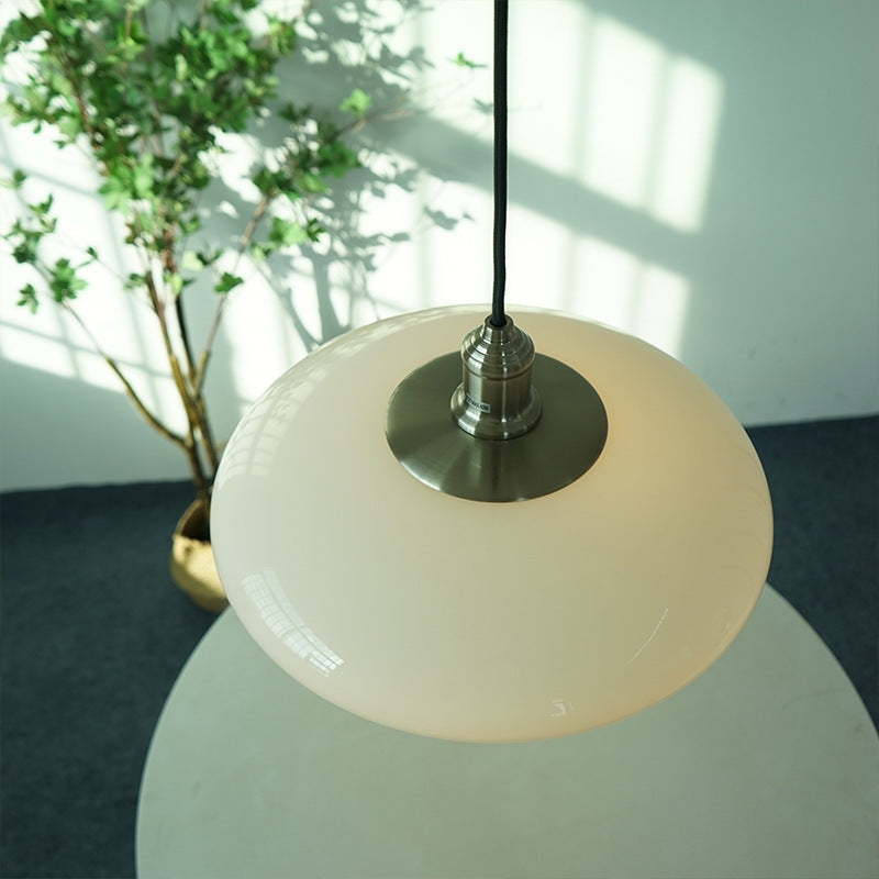 MilkyGlow Glass Pendant Ceiling Light