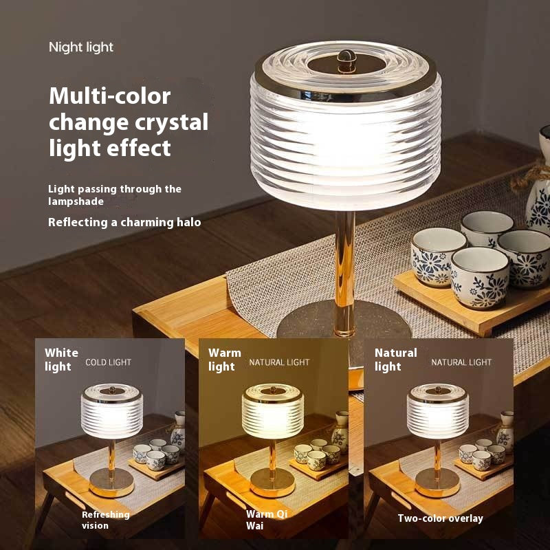 Minimalist Crystal Accent Night Lamp