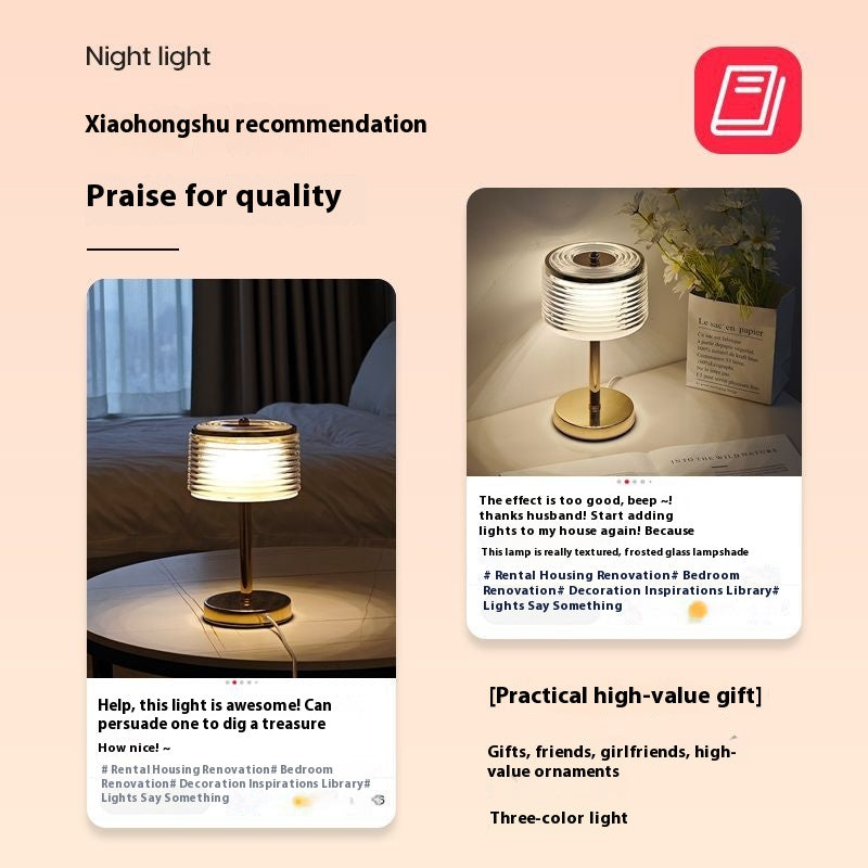 Minimalist Crystal Accent Night Lamp
