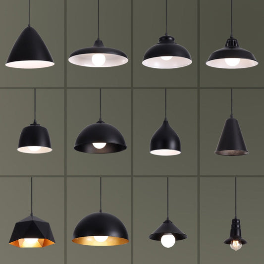 Minimalist Iron LED Pendant Light Series