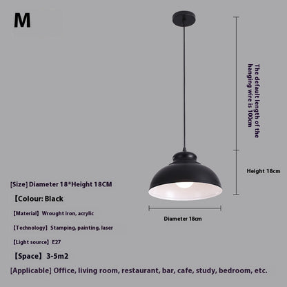 Minimalist Iron LED Pendant Light Series