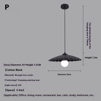 Minimalist Iron LED Pendant Light Series