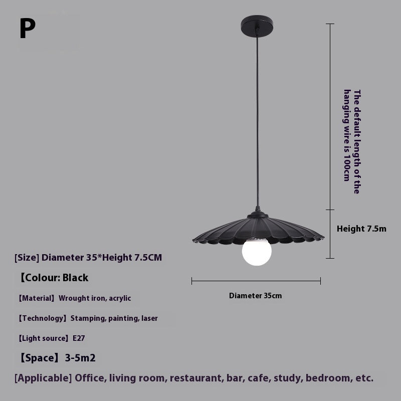 Minimalist Iron LED Pendant Light Series