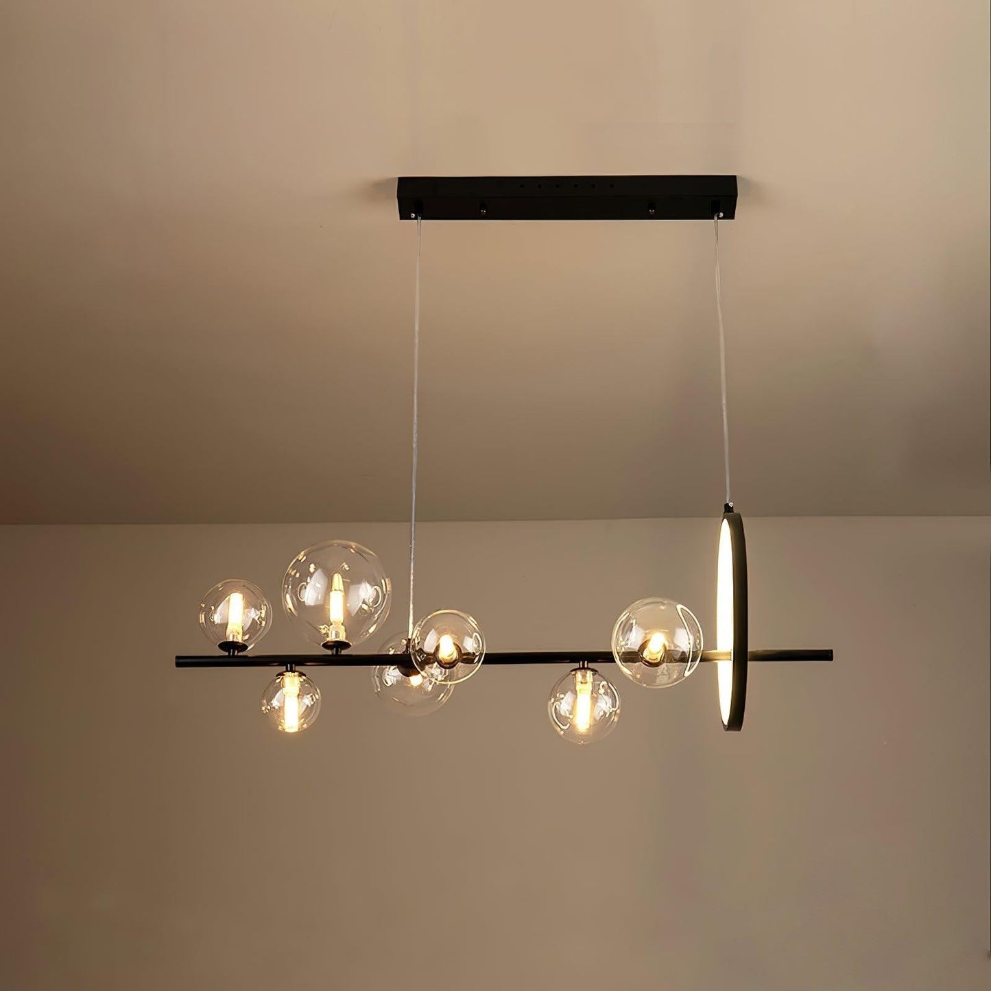 Mita Nordic Glass Bubble Chandelier