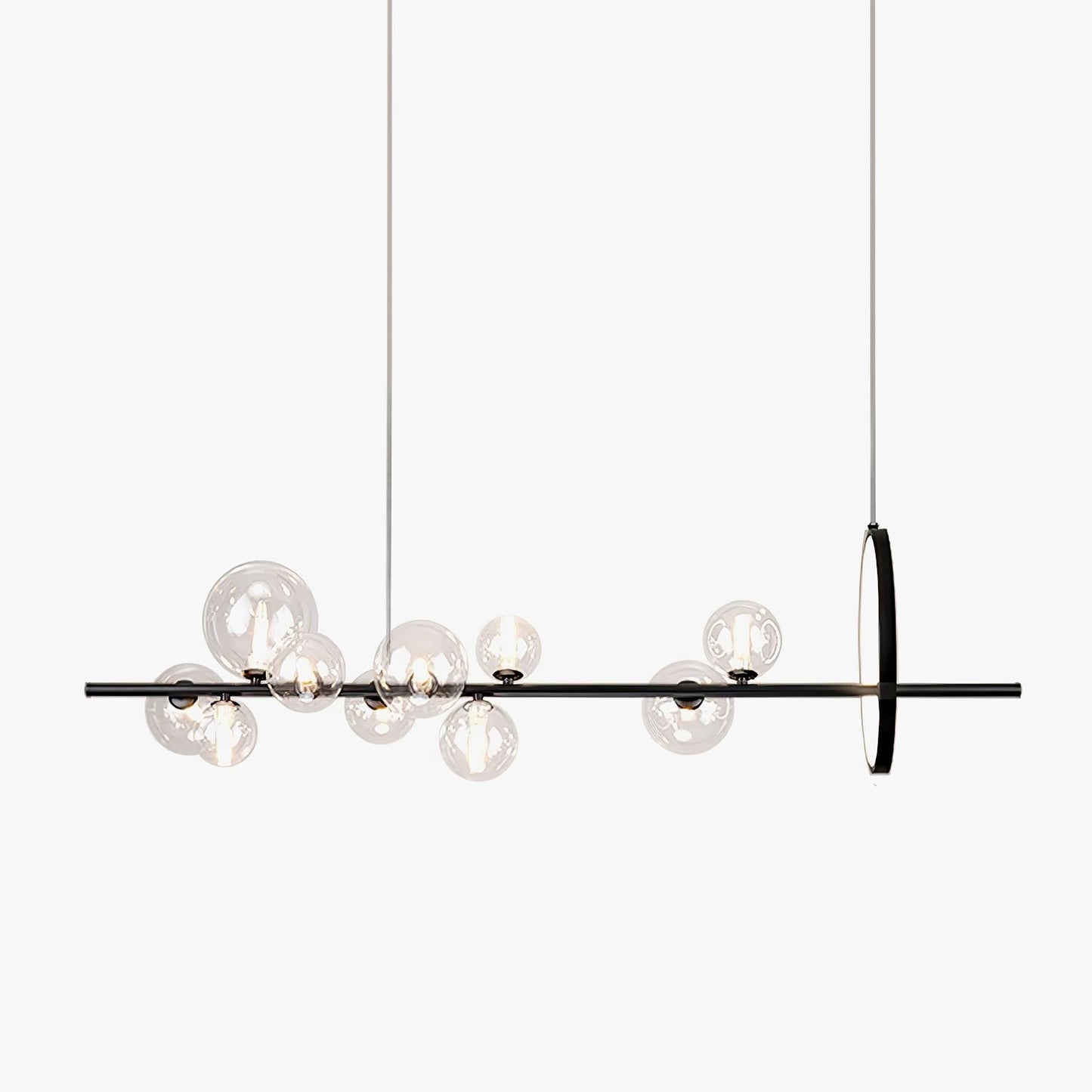 Mita Nordic Glass Bubble Chandelier