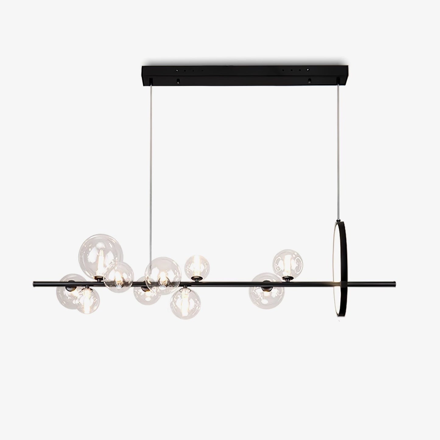Mita Nordic Glass Bubble Chandelier