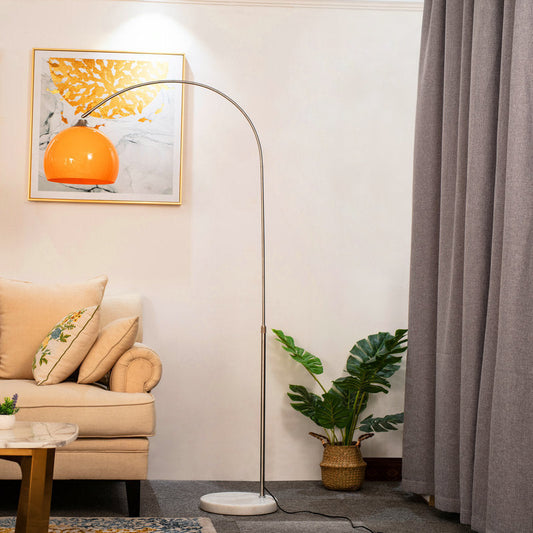 Modern Arc Marble Base Floor Lamp