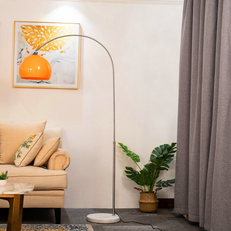 Modern Arc Marble Base Floor Lamp