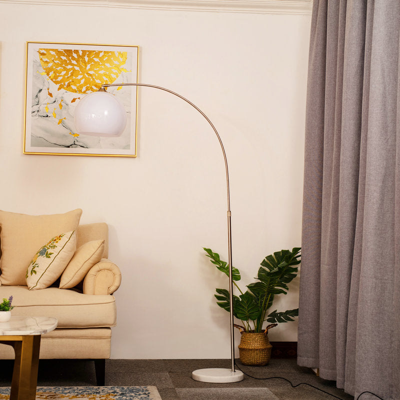 Modern Arc Marble Base Floor Lamp