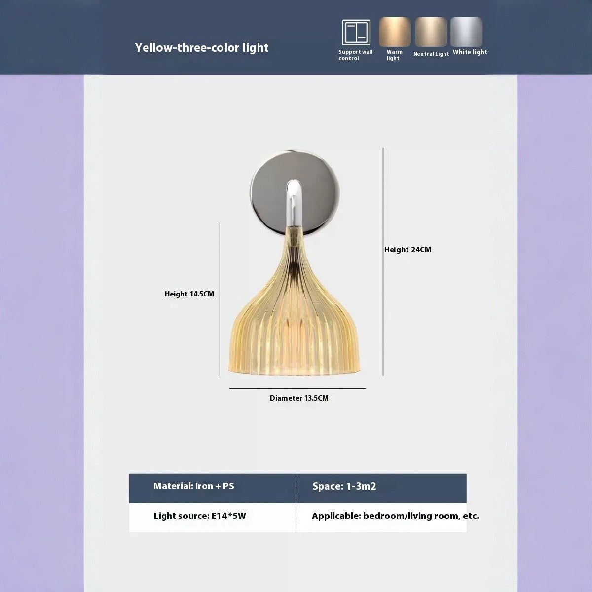 Nordic Acrylic Ambient Wall & Ceiling Light
