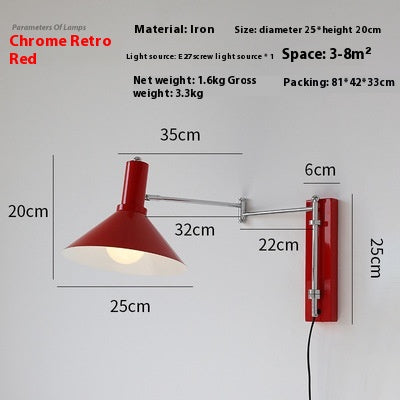 Nordic Adjustable Swing Arm Wall Light