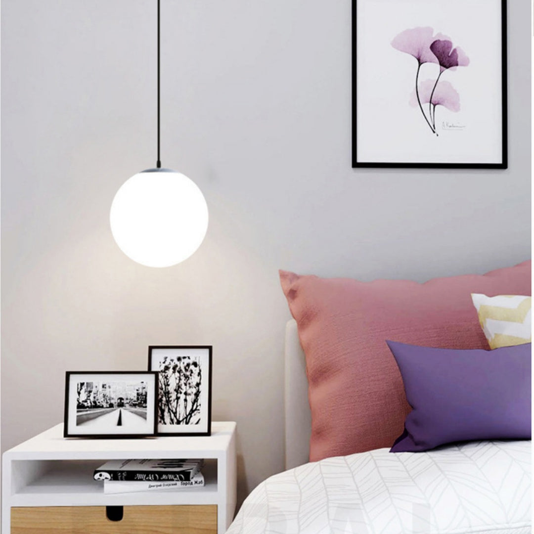Orbital Glass Sphere Pendant Light