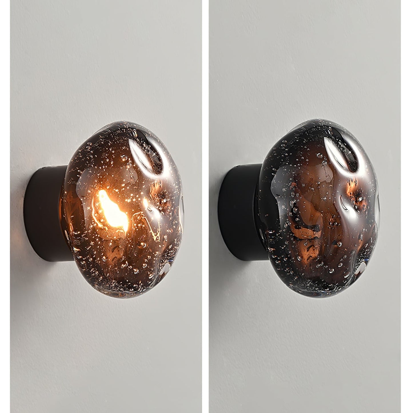 Orrin Molten Glass Wall Light