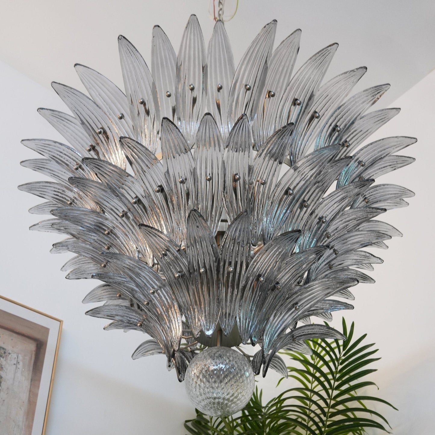 Palm Grove Murano Glass Chandelier