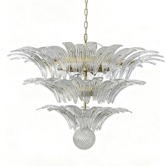 Palm Grove Murano Glass Chandelier