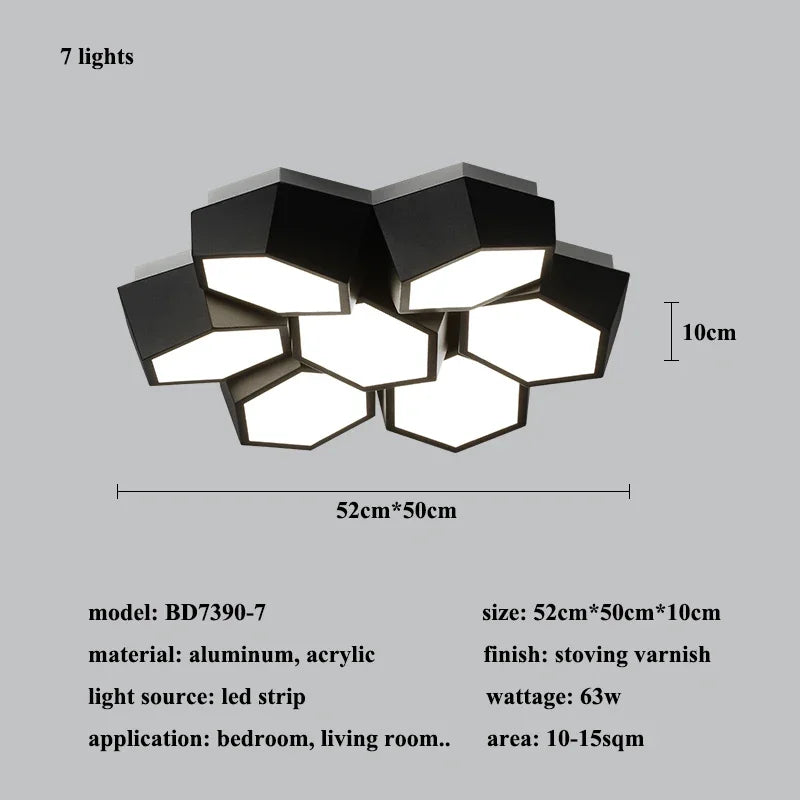 PureGlow Modern LED Flush Ceiling Light