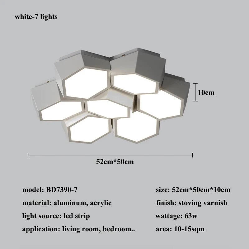 PureGlow Modern LED Flush Ceiling Light