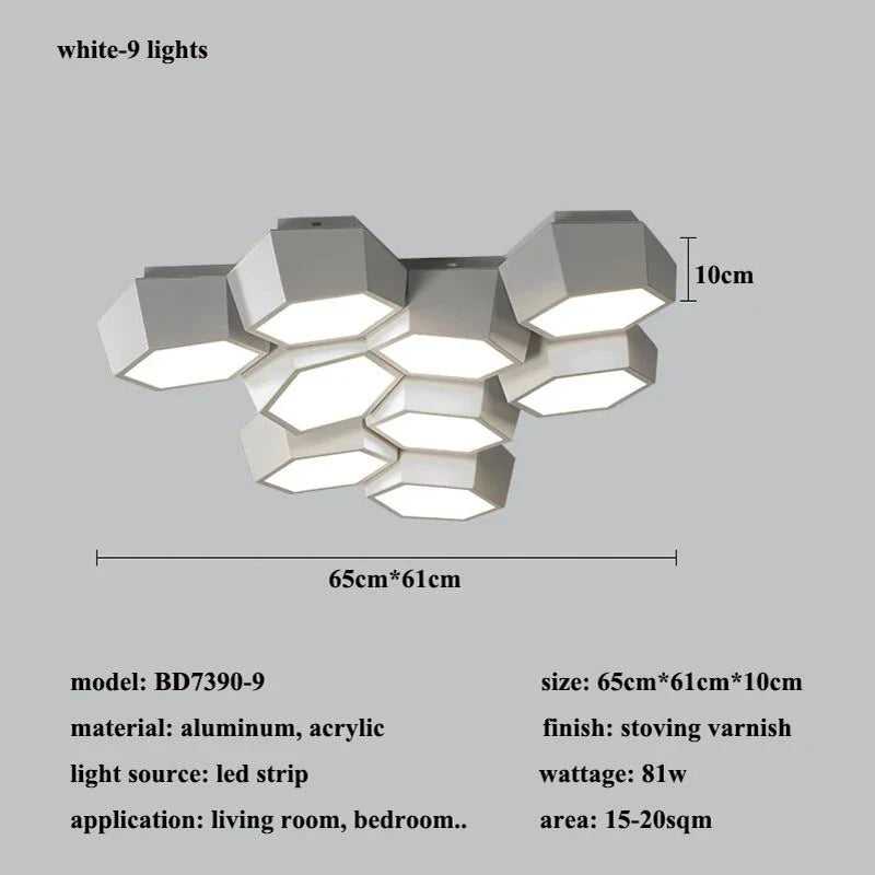 PureGlow Modern LED Flush Ceiling Light