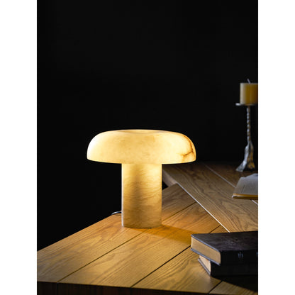 Mushroom Type Alabaster Table Lamp