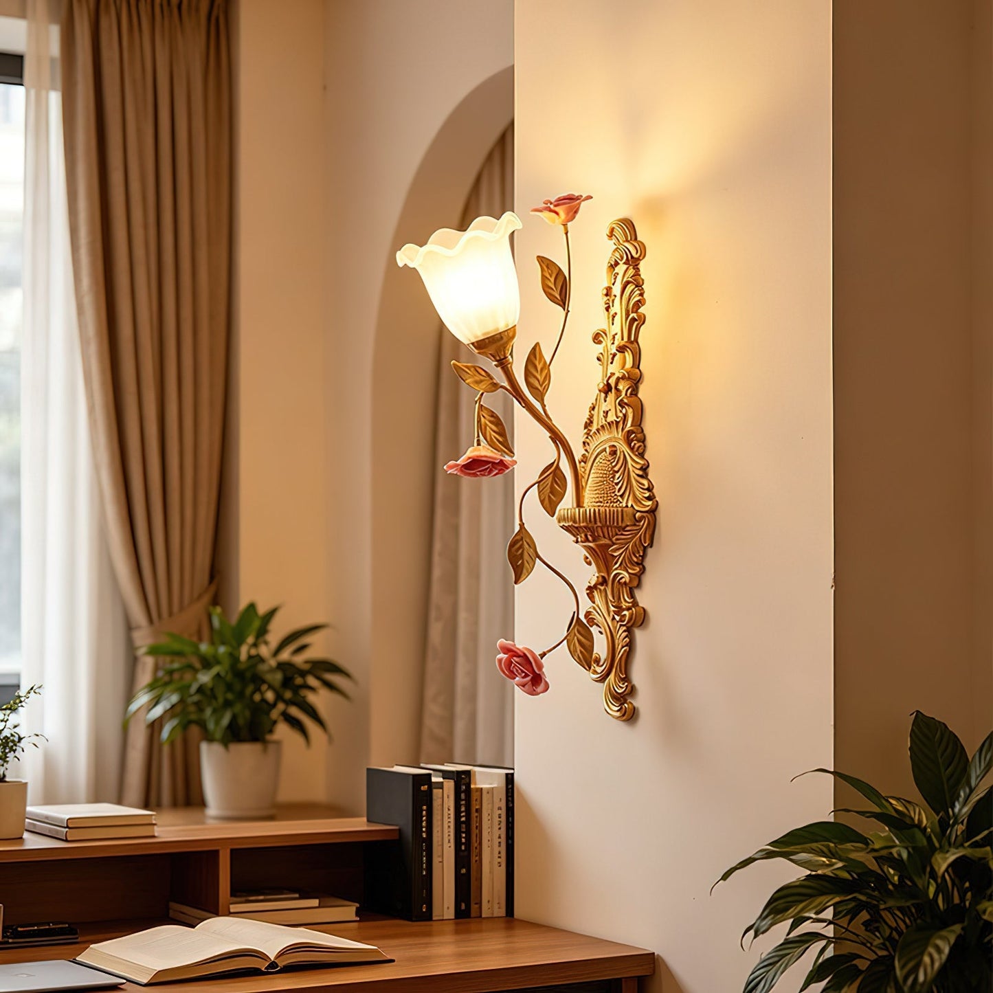 Springtide Bloom Wall Sconce