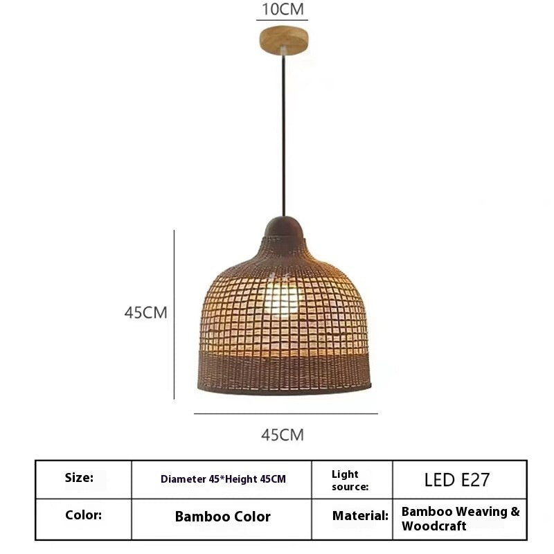 RattanAura Natural Pendant Ceiling Light