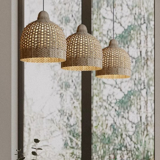 RattanAura Natural Pendant Ceiling Light