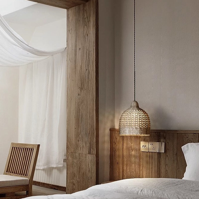 RattanAura Natural Pendant Ceiling Light