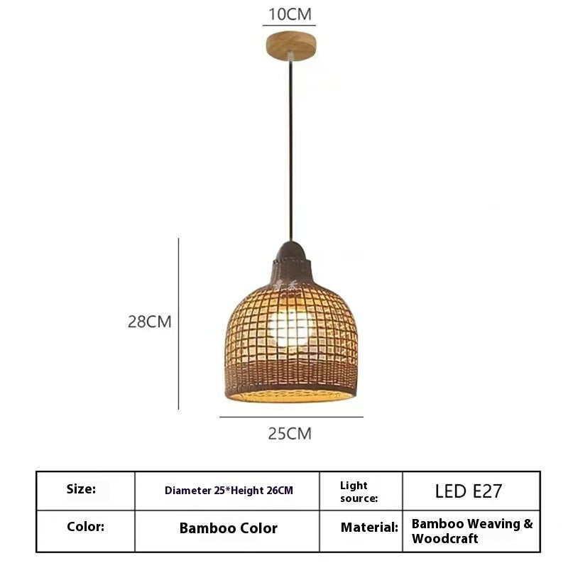 RattanAura Natural Pendant Ceiling Light