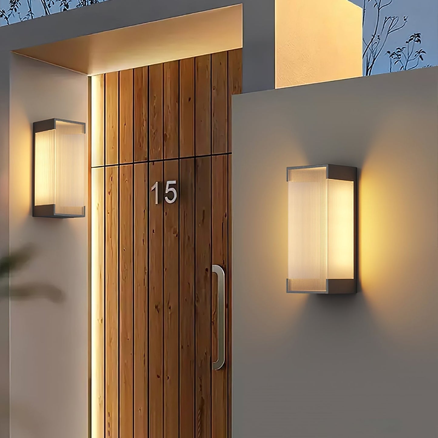 Rectangular Modern Outdoor Wall Light