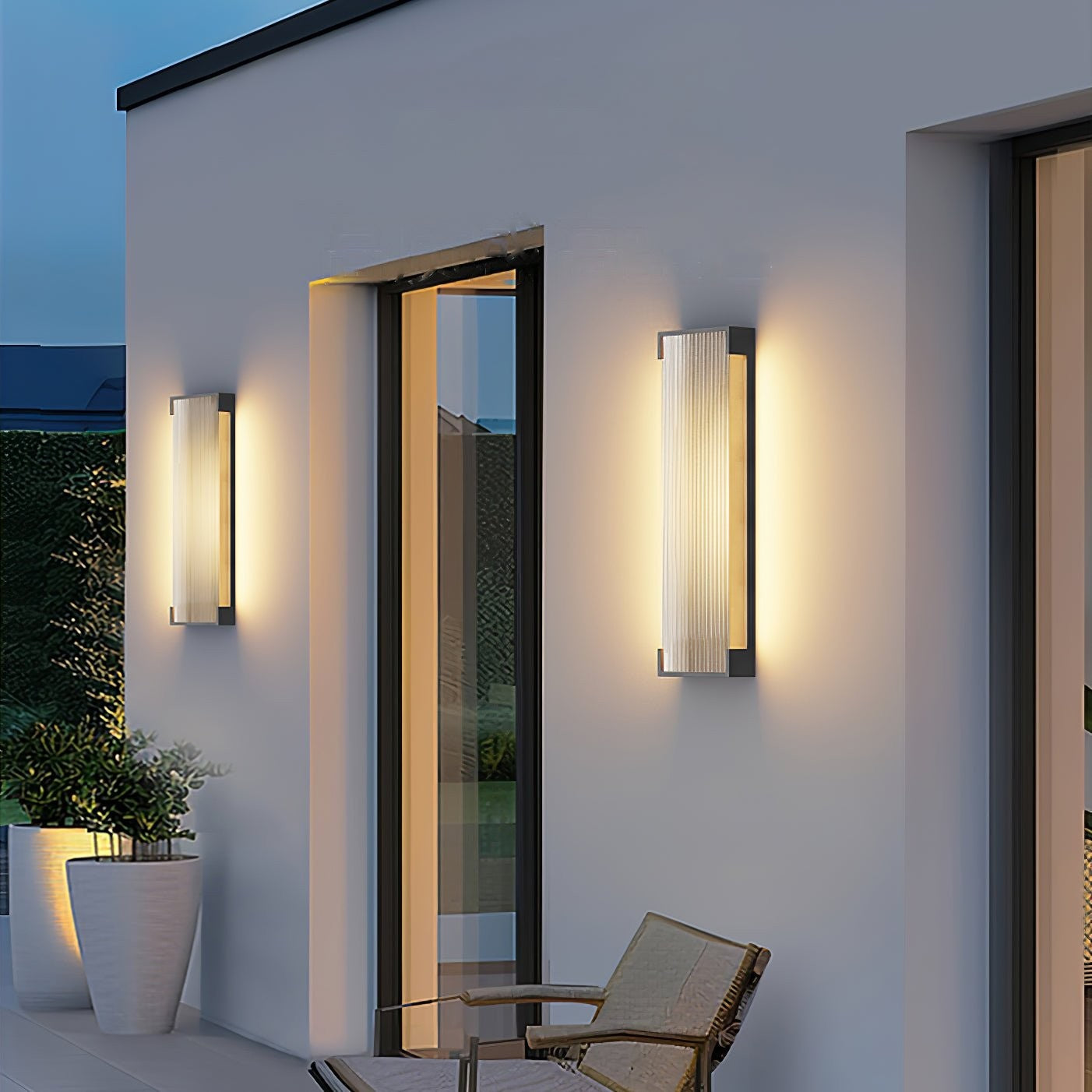 Rectangular Modern Outdoor Wall Light