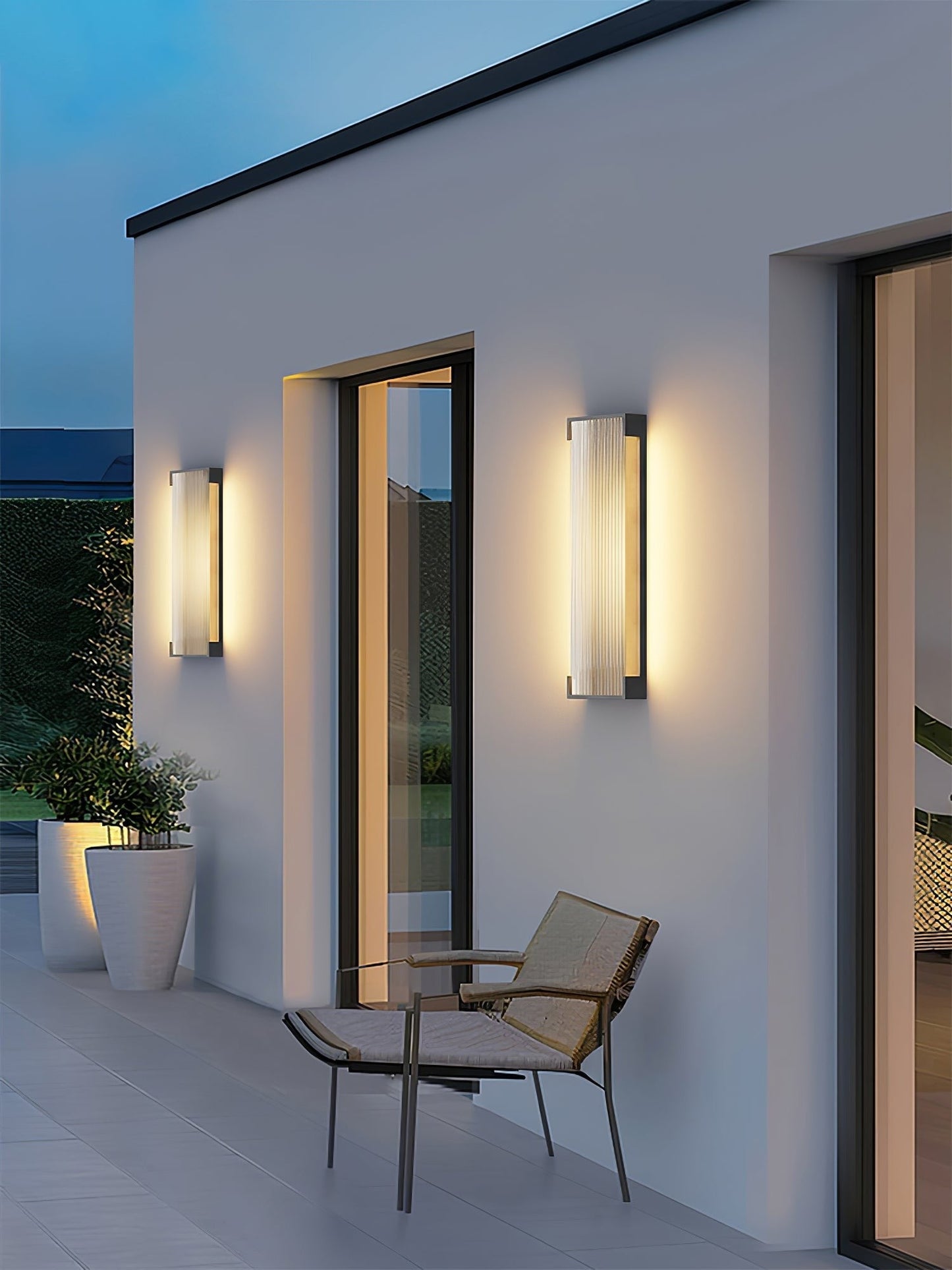 Rectangular Modern Outdoor Wall Light