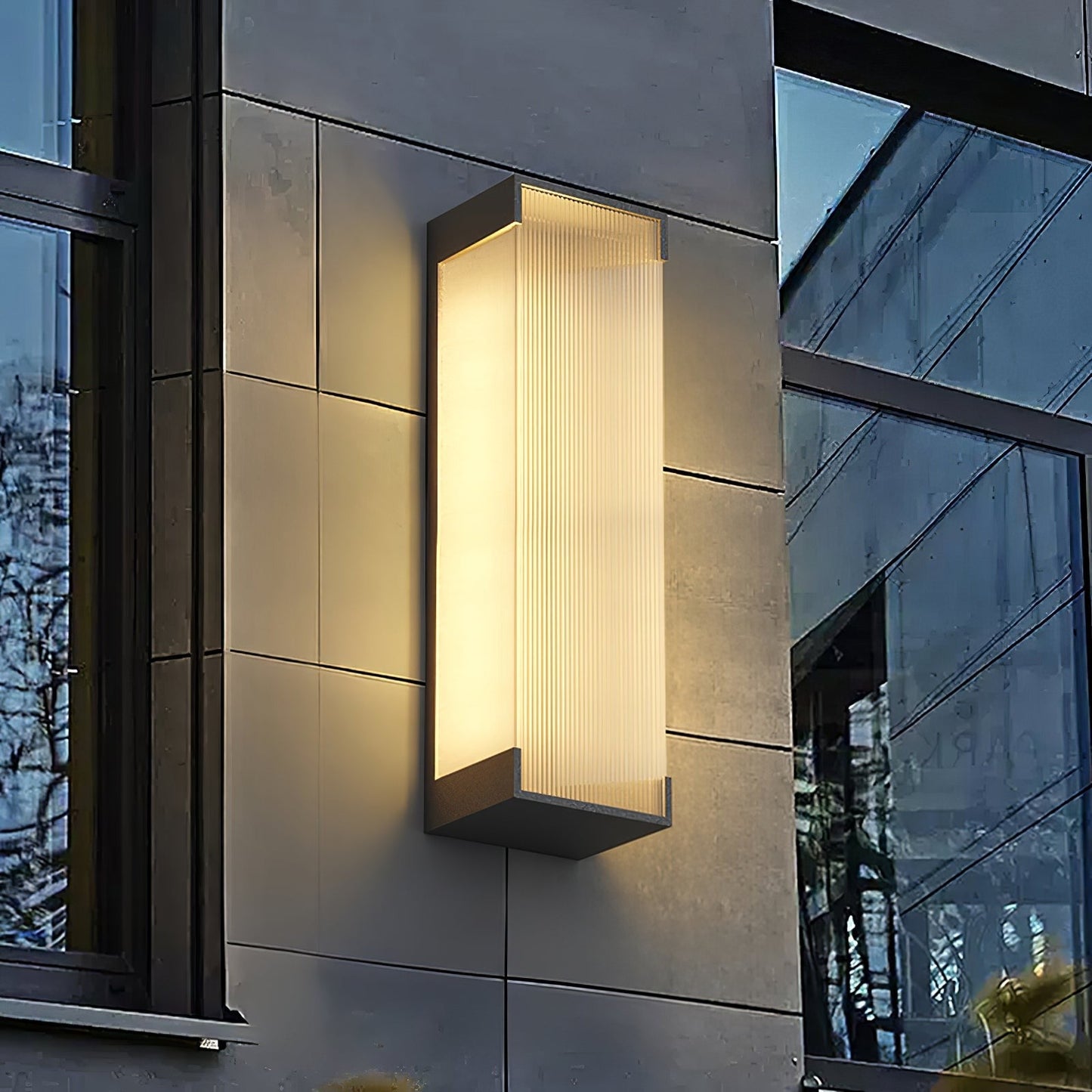 Rectangular Modern Outdoor Wall Light