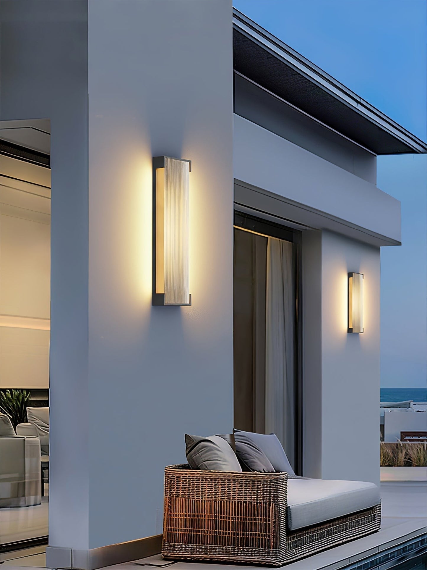 Rectangular Modern Outdoor Wall Light