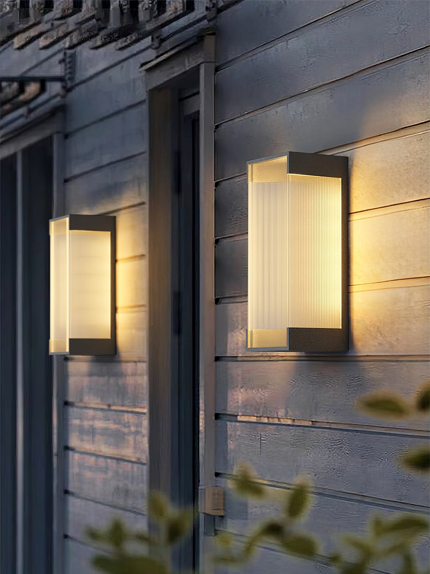 Rectangular Modern Outdoor Wall Light