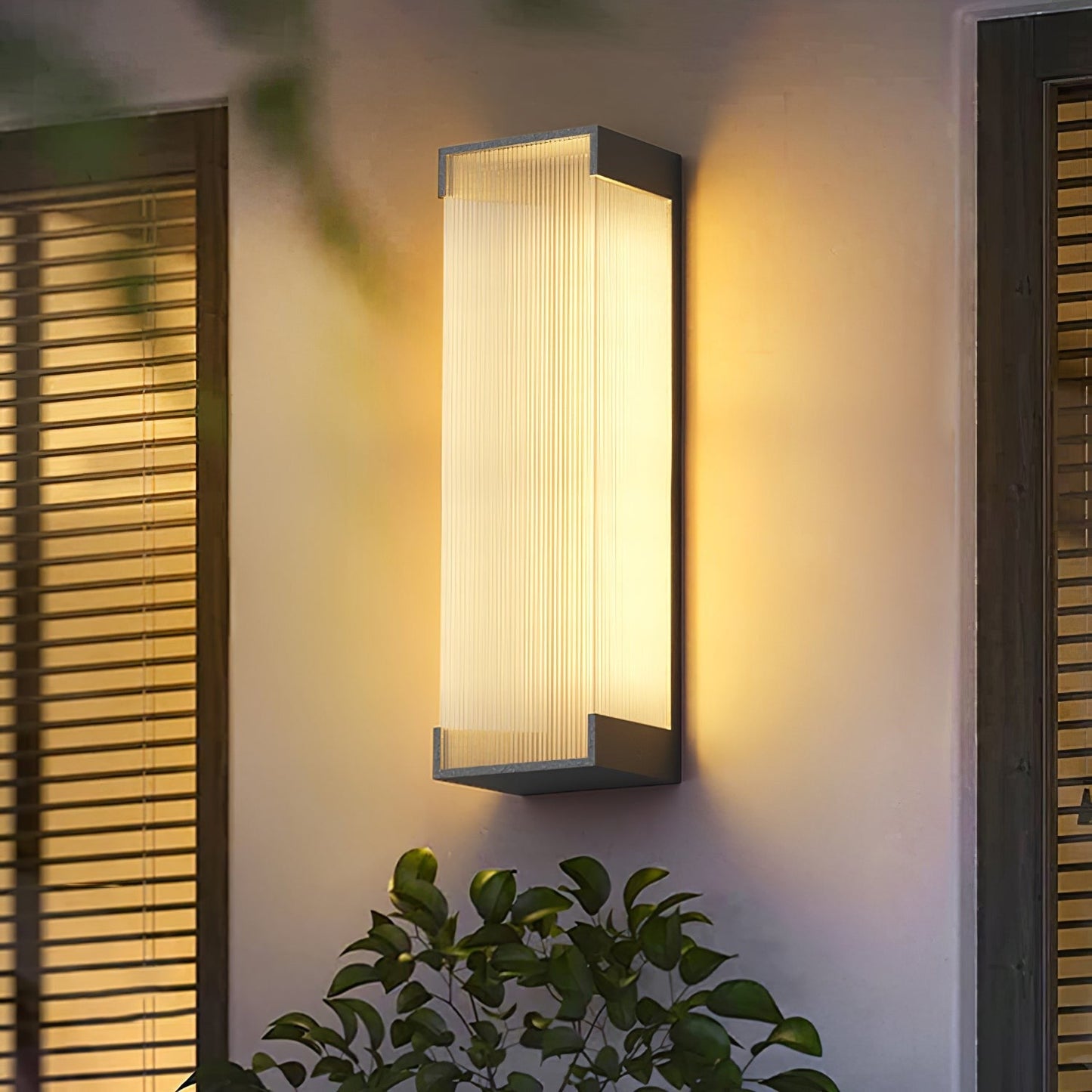 Rectangular Modern Outdoor Wall Light