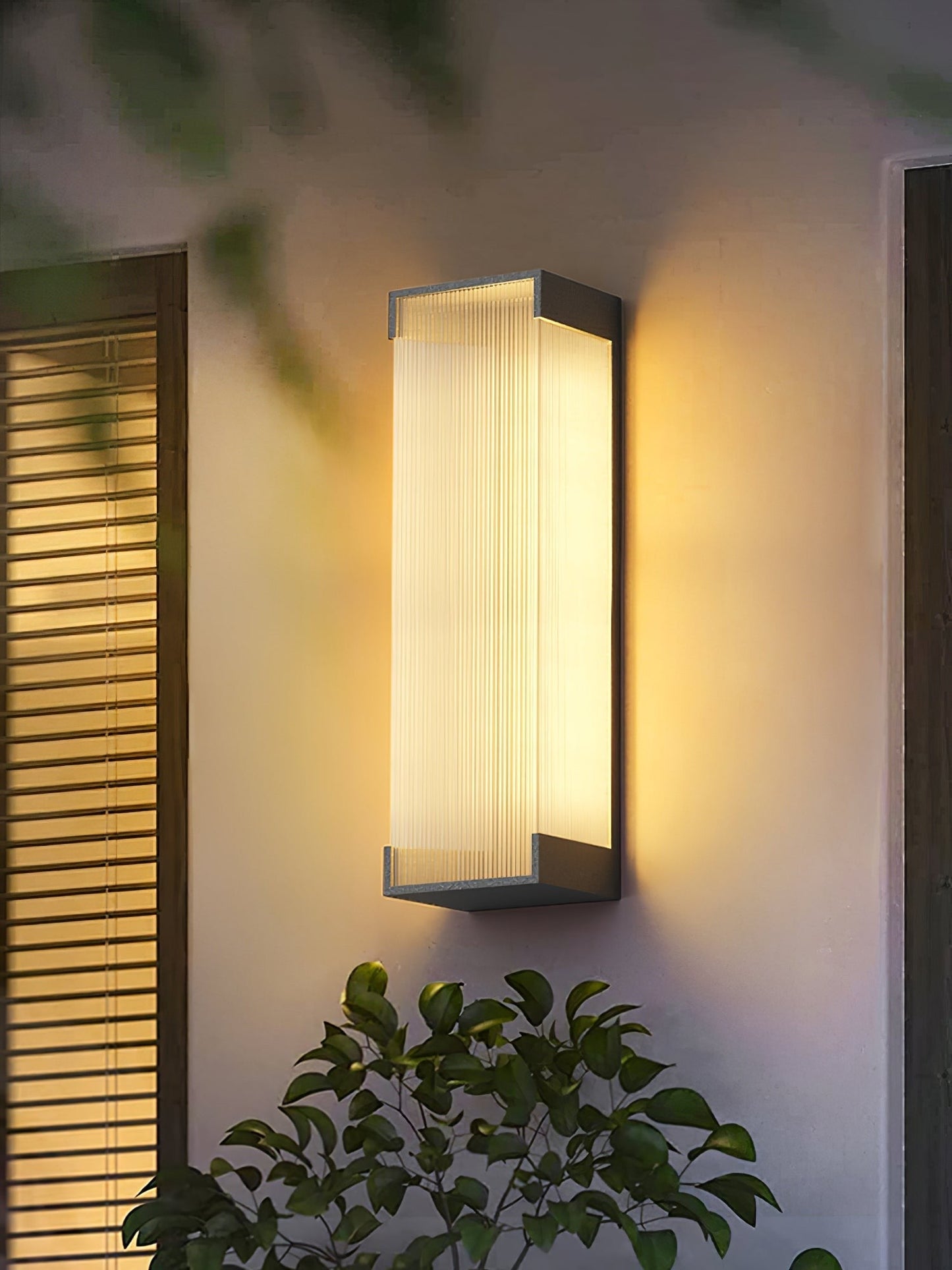Rectangular Modern Outdoor Wall Light